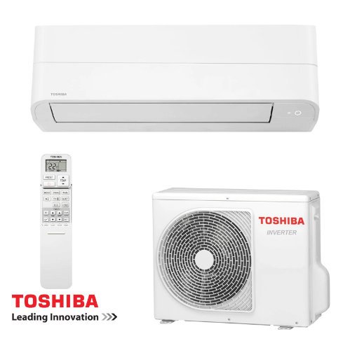 Инверторен климатик Toshiba Essento RAS-B13B2KV2G/B2AVG 13000 BTU с външно тяло и дистанционно управление от Клима Комфорт ЕООД Бургас.